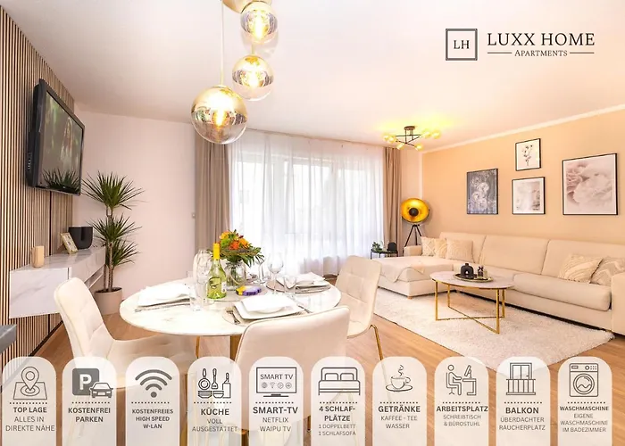 Luxx Home Bc, Zentral - Fuer 4 Personen - Balkon - Parken - Voll Ausgestattete Kueche
